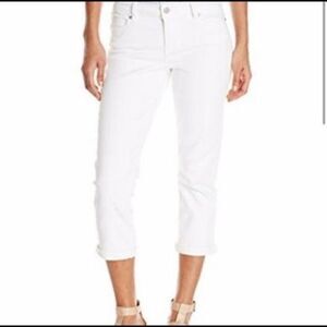 Liverpool  Cropped relaxed fit Jeans in Bright White